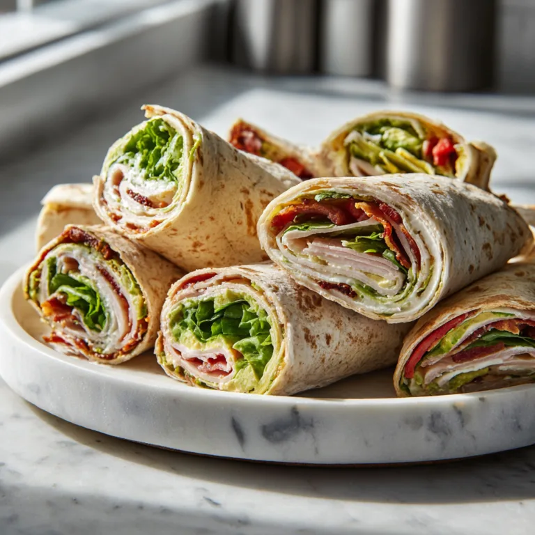 Turkey Bacon Ranch Wraps