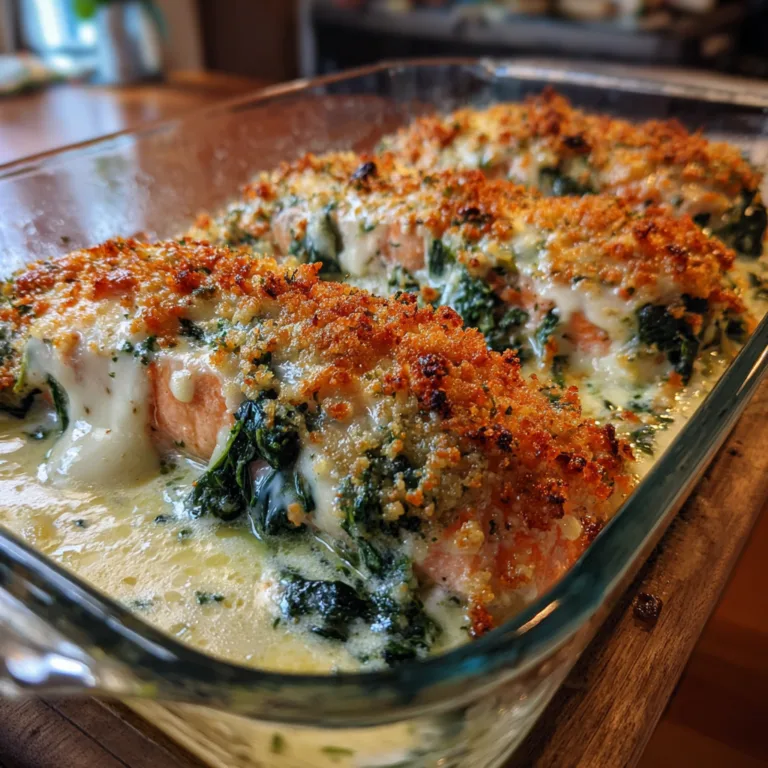 Spinach Baked Salmon
