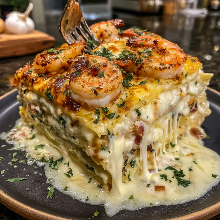 Shrimp Scampi Lasagna