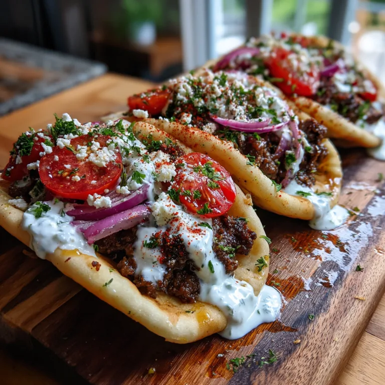 Greek Gyro Pita Tacos