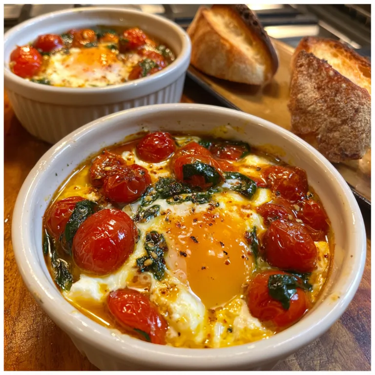 Baked Feta Eggs