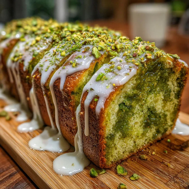 Pistachio Pudding Bread