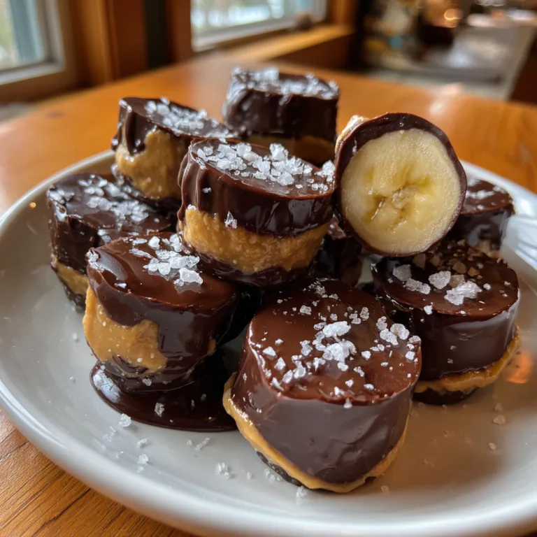 Frozen Chocolate Peanut Butter Banana Bites