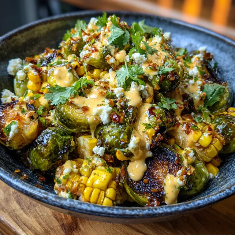 Mexican Corn Brussels Sprouts