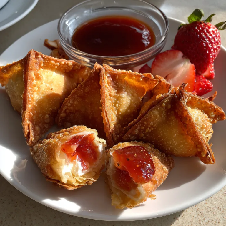 Strawberry Cheesecake Wontons