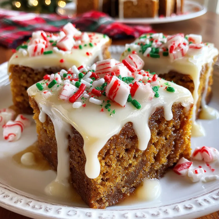 Soft & Chewy Gingerbread Cookie Bars