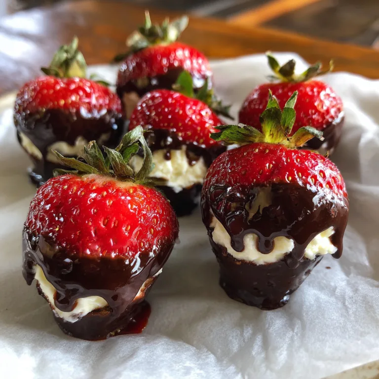 Cheesecake Stuffed Chocolate Strawberries