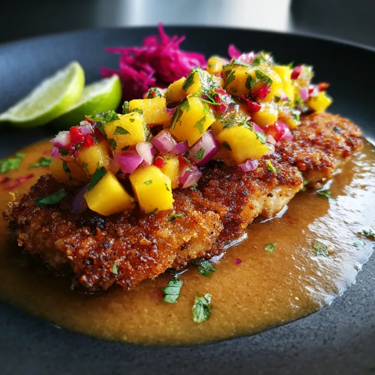 Blackened Mahi Mango Salsa