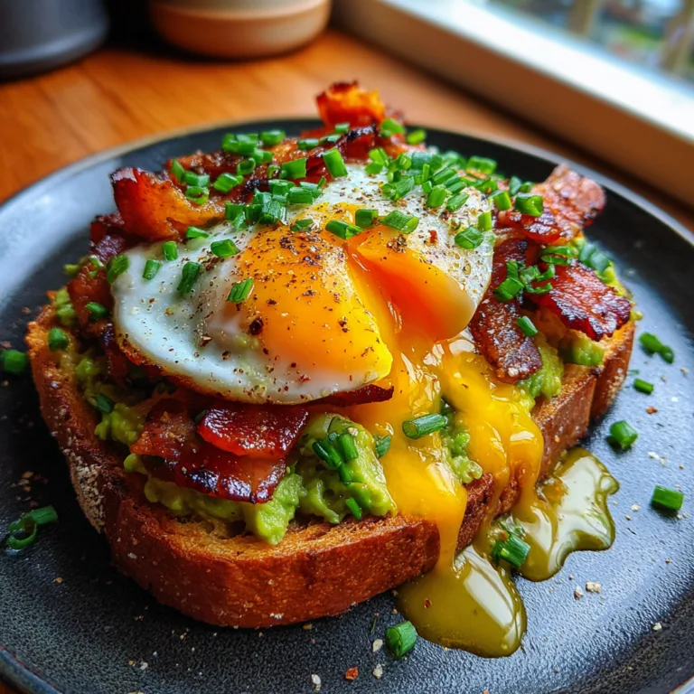 Bacon Egg Avo Toast
