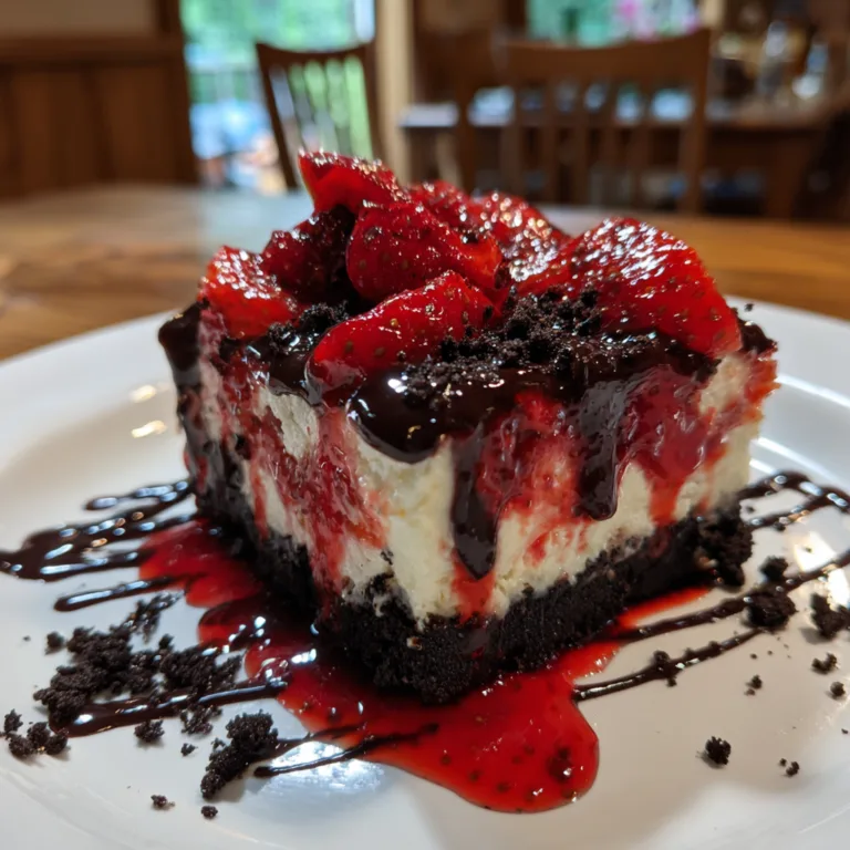 Strawberry Oreo Cheesecake Bars