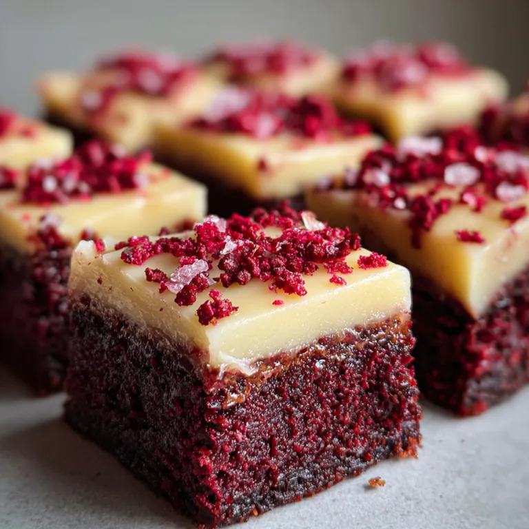 Red Velvet White Chocolate Brownies