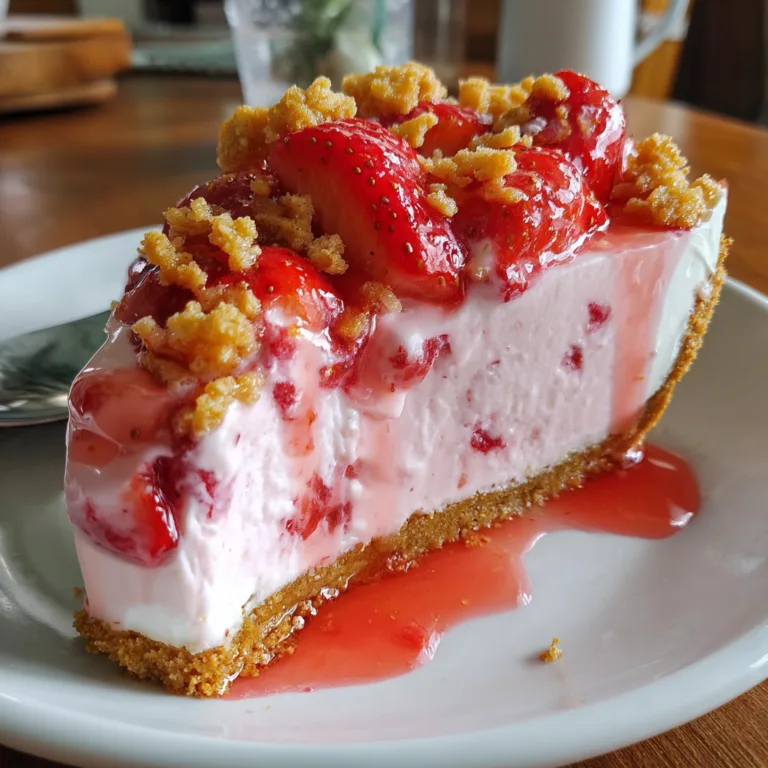 Strawberry Freezer Pie