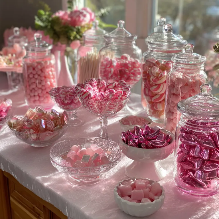 DIY Pink Candy Buffet
