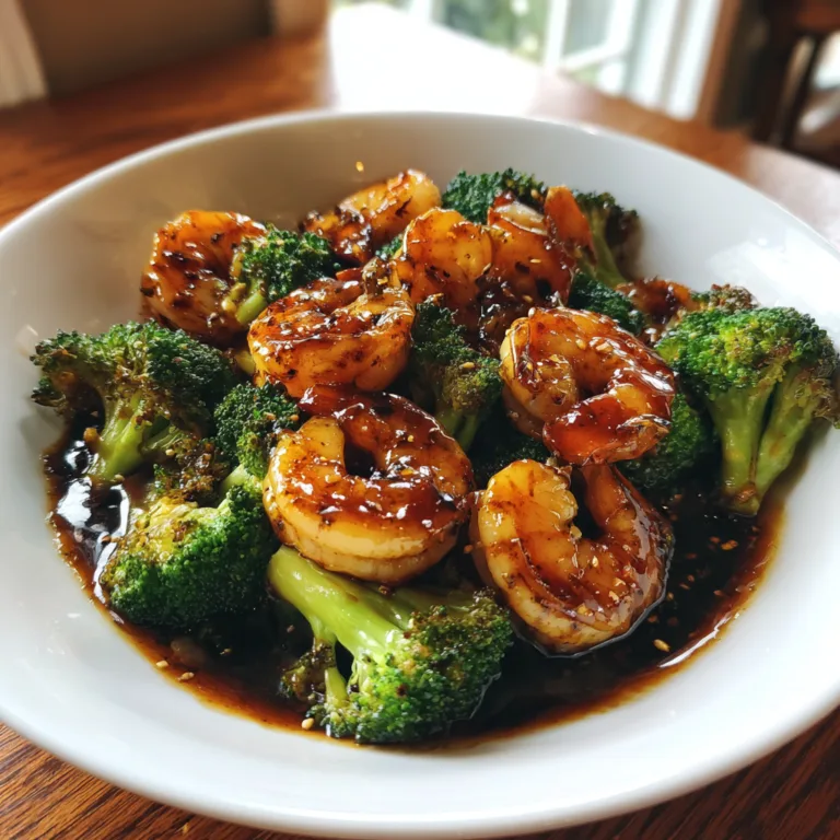 Honey Garlic Shrimp Broccoli