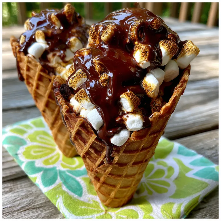 Sugar Cone S’mores