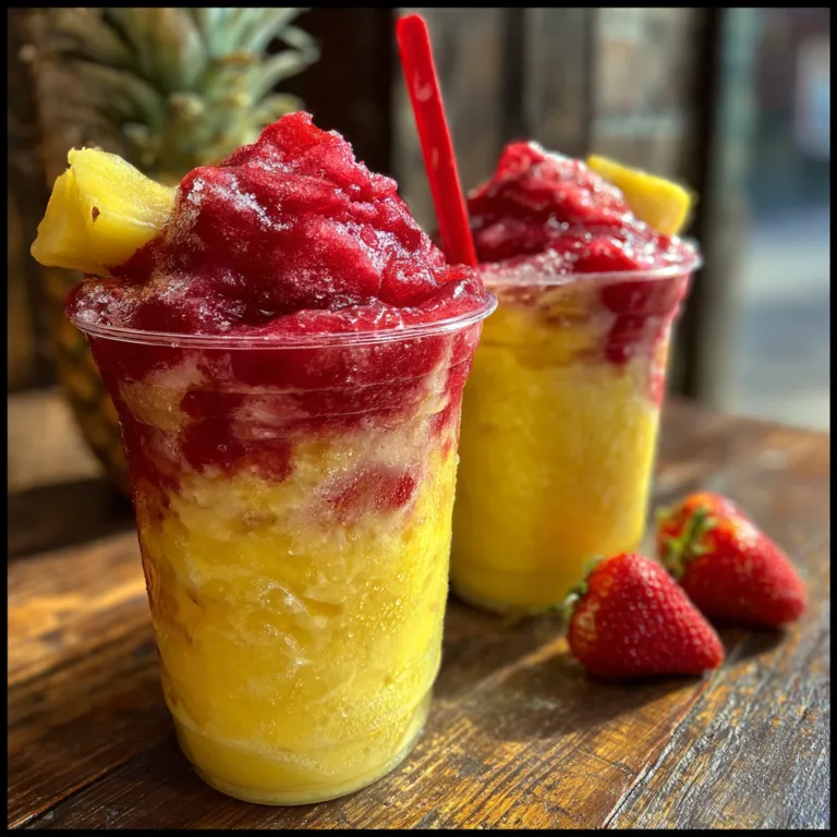 Swirled Fruit Slushies