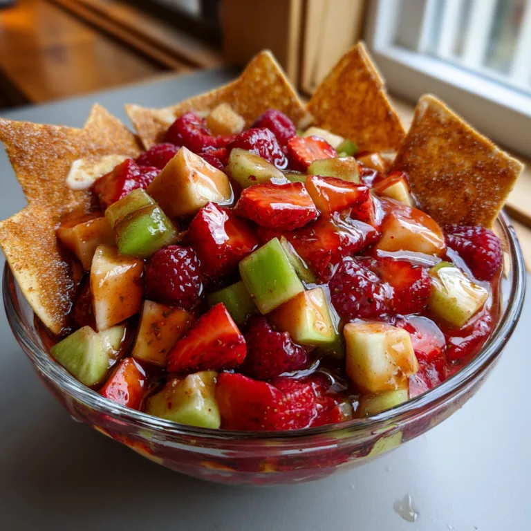 Fruit Salsa Cinnamon Chips