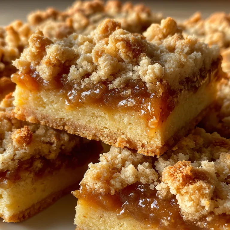Caramel Apple Crumb Bars