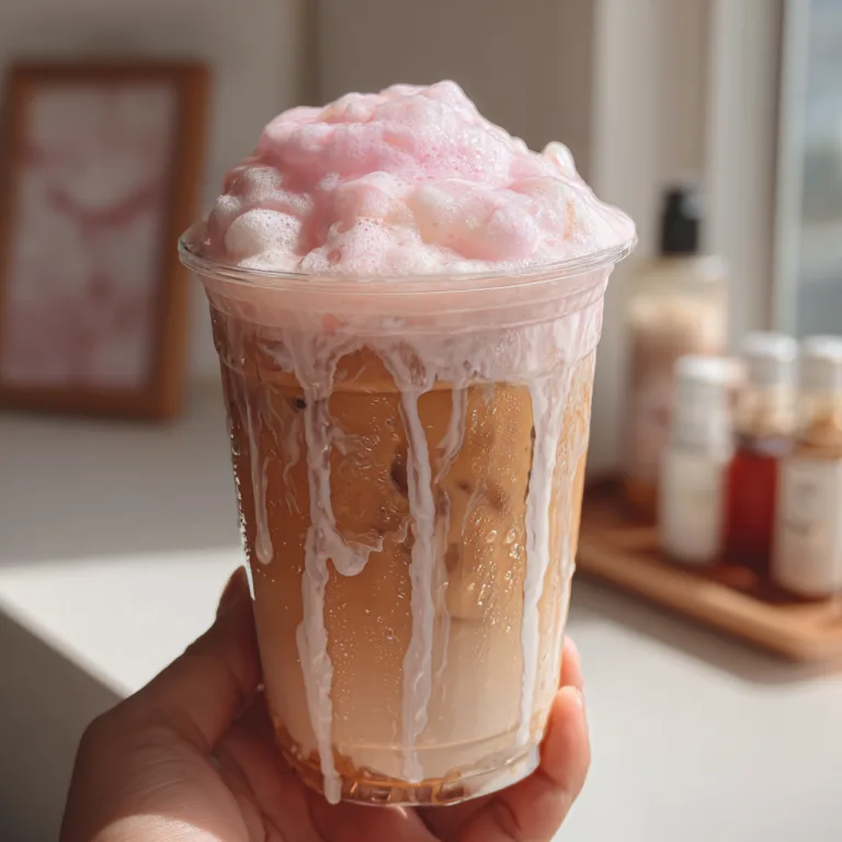 Strawberry Iced Latte