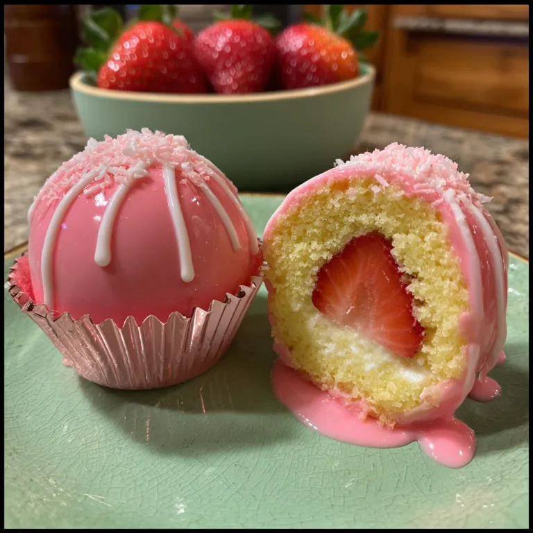 Strawberry Easter Egg Bombs