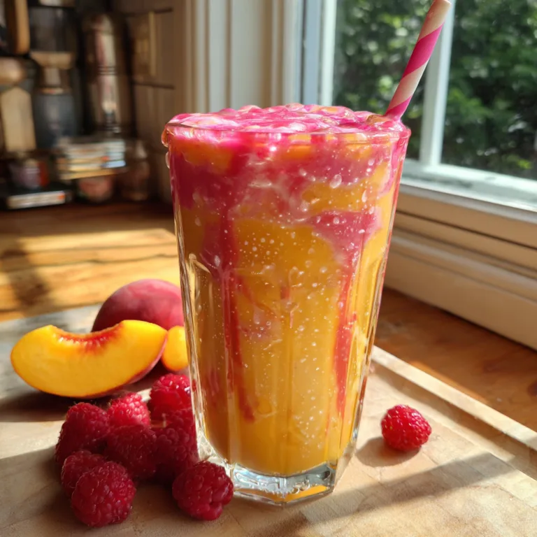 Peach Raspberry Smoothie