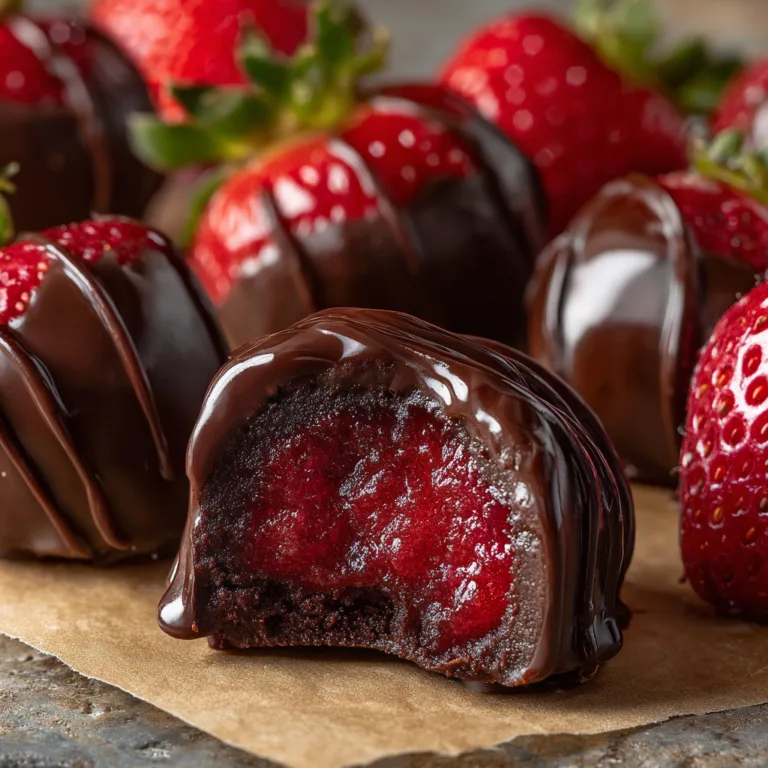 Frozen Chocolate Strawberry Bites