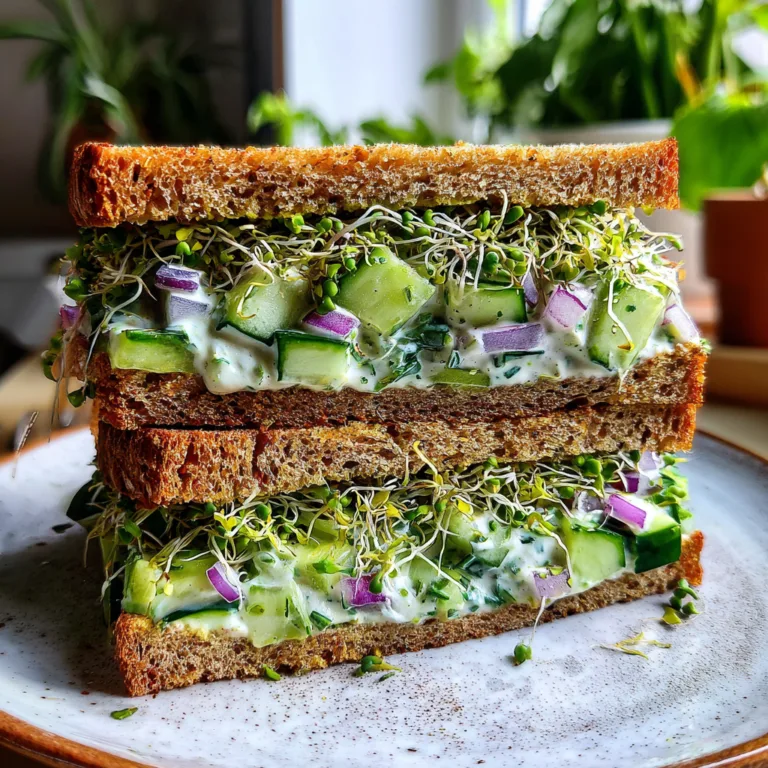 Cucumber Salad Sandwiches