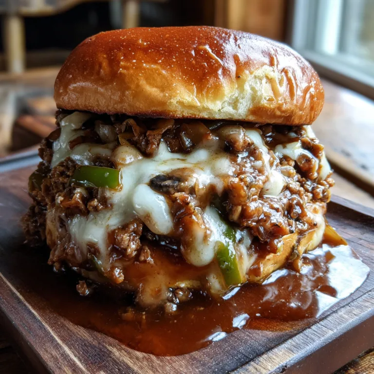 Philly Cheesesteak Sloppy Joes
