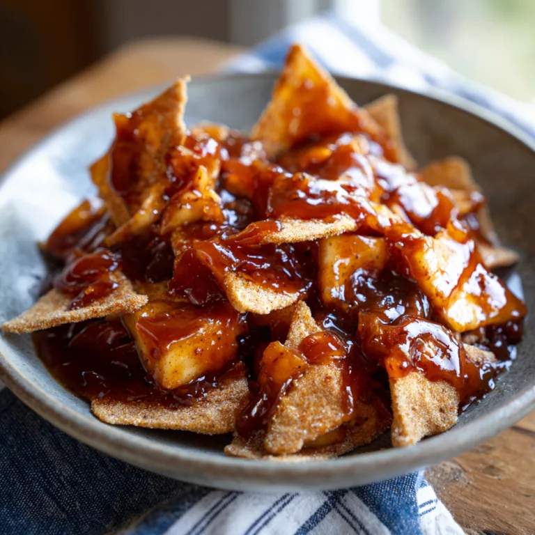 Apple Pie Salsa with Cinnamon Chips