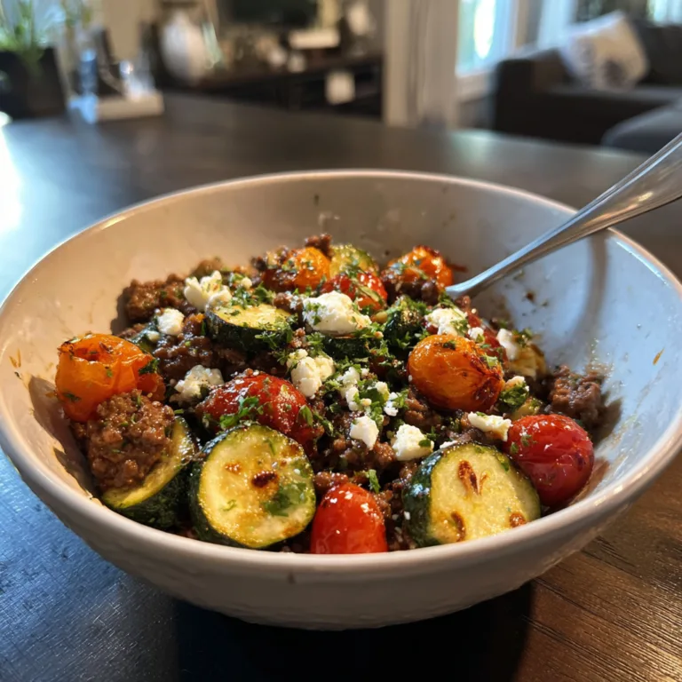 Mediterranean Ground Beef Stir-Fry