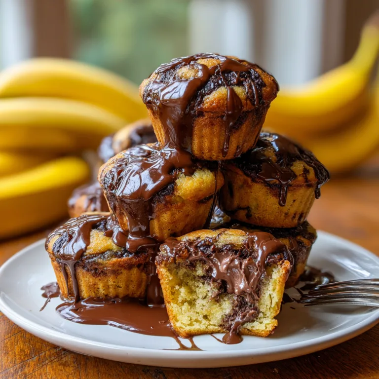 Nutella Banana Swirl Muffins