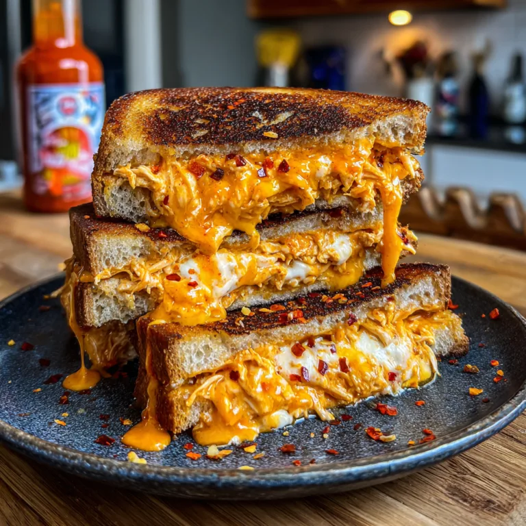 Buffalo Chicken Grilled Cheese