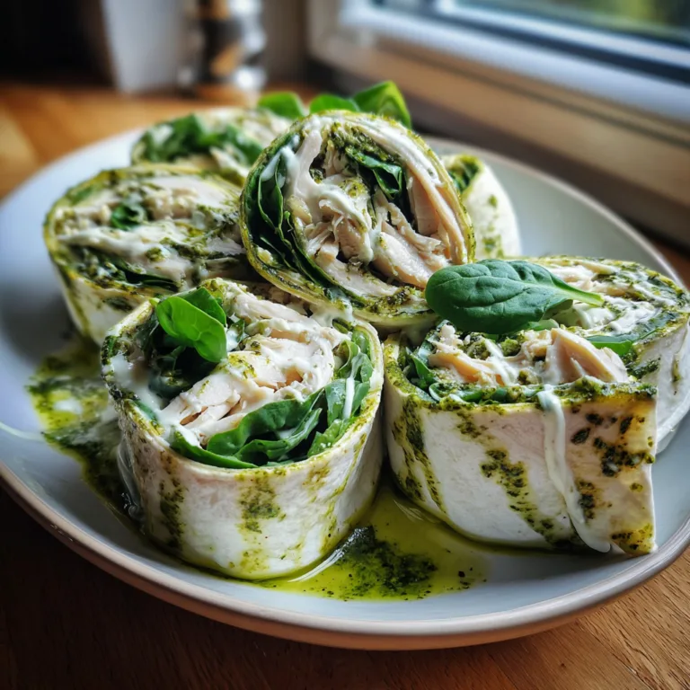 Pesto Chicken Salad Wraps