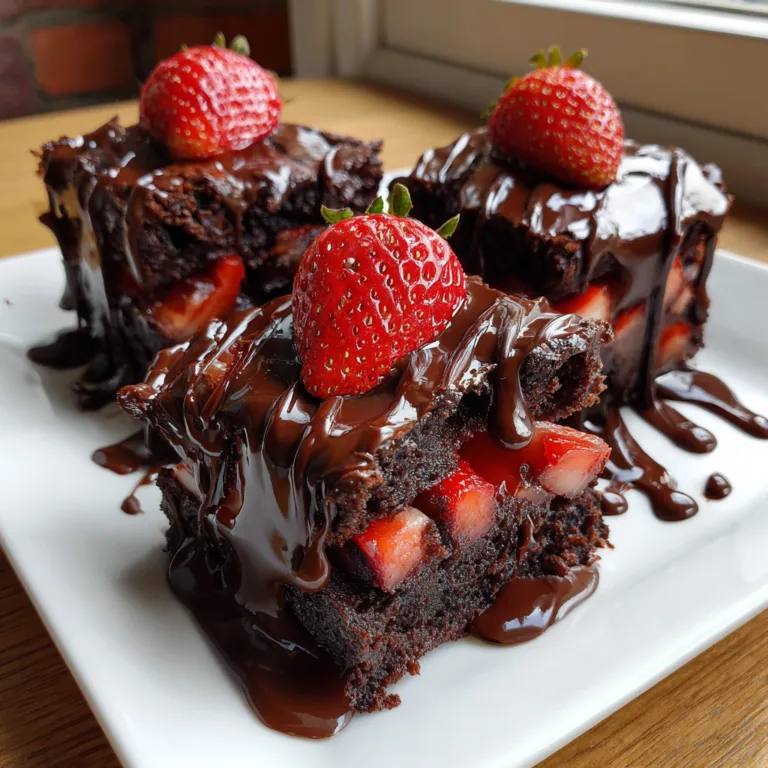 Strawberry Chocolate Brownies