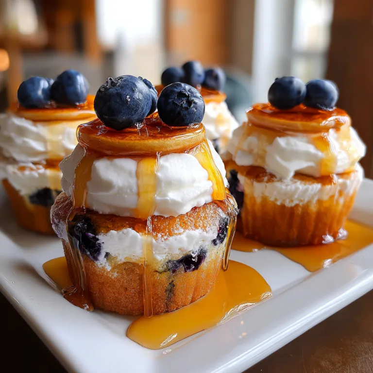 Blueberry Pancake Cupcakes