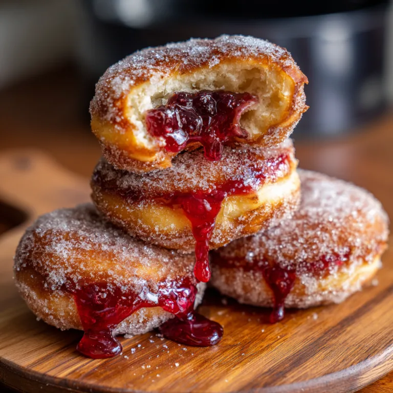 Air Fryer Jelly Donuts
