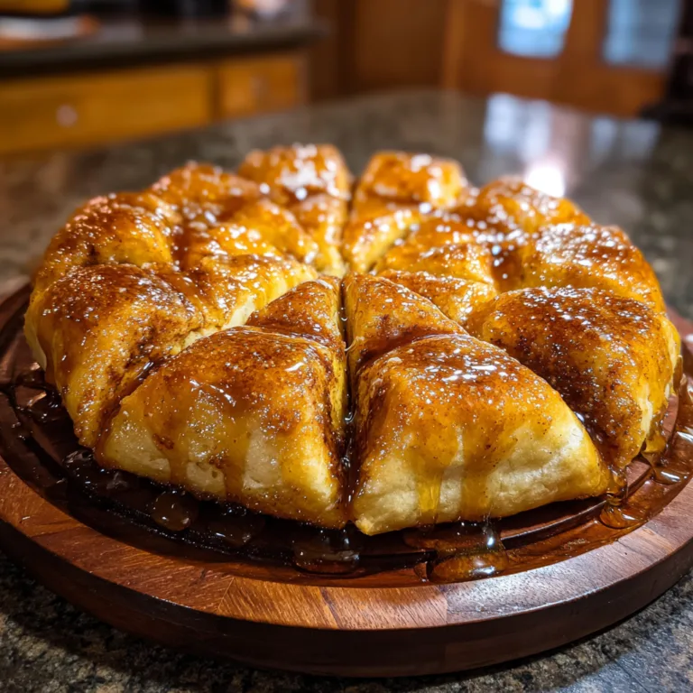 Cinnamon Sugar Crescent Pizza
