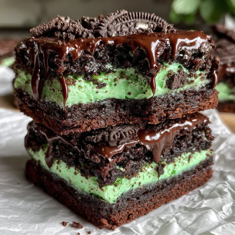 Mint Oreo Brownies