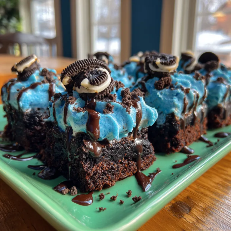Cookie Monster Brownies