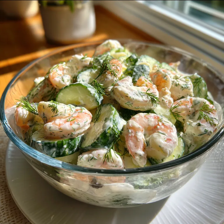 Creamy Cucumber Shrimp Salad