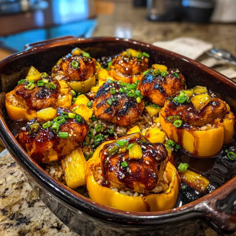 Teriyaki Chicken Stuffed Peppers