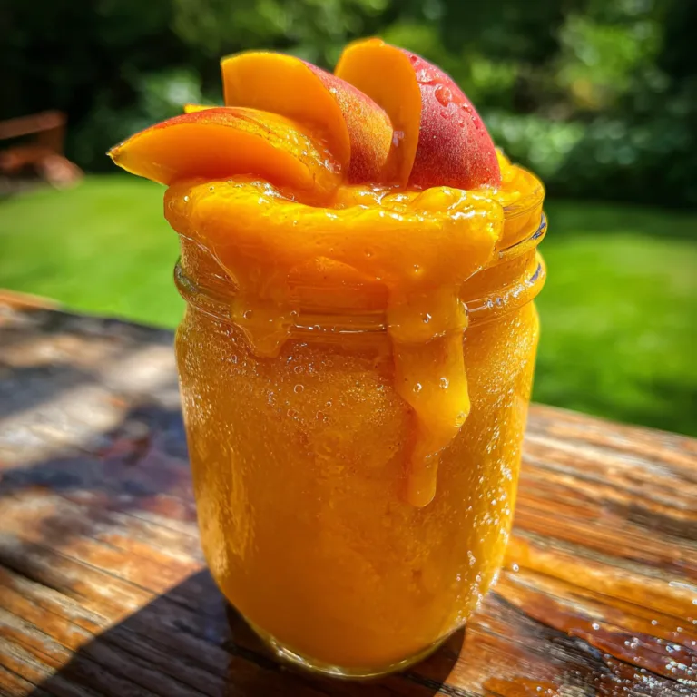 Peach Mango Cinnamon Smoothie