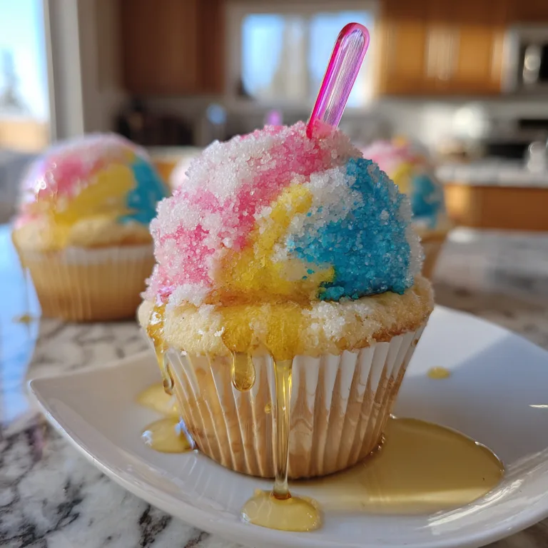 Snowcone Cupcakes