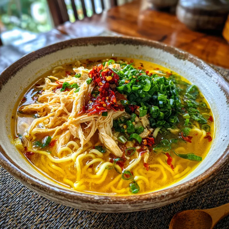 Healing Ginger Garlic Chicken Noodle Soup