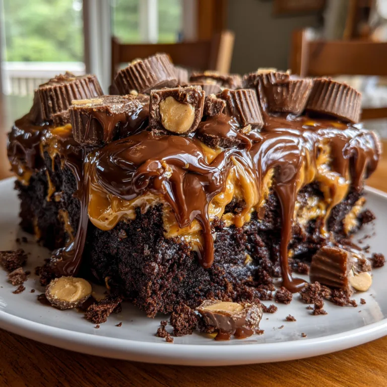 Reese’s Earthquake Cake