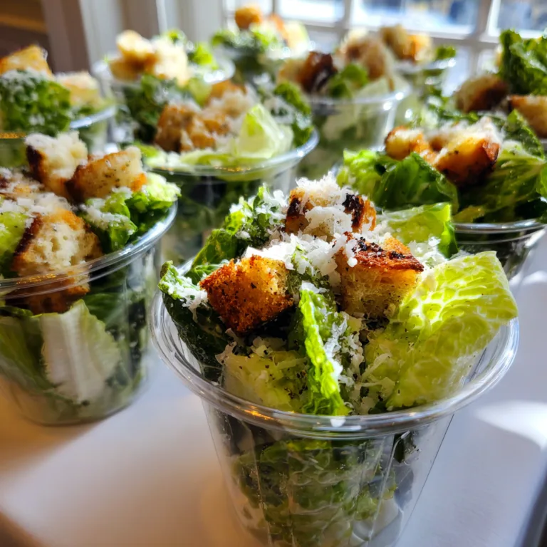 Mini Caesar Salad Cups