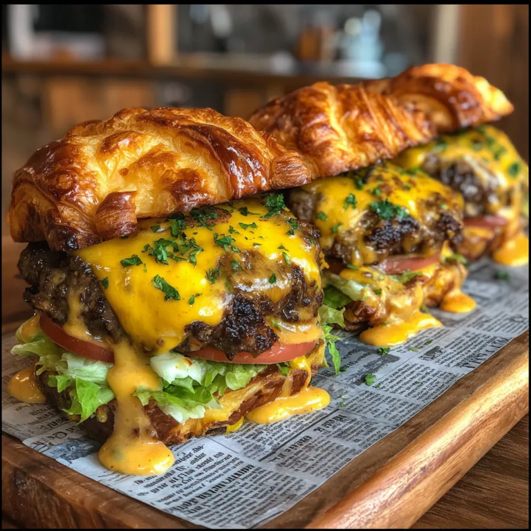 Croissant Smash Burgers