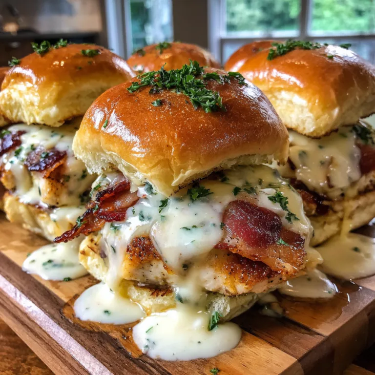 Chicken Bacon Ranch Sliders