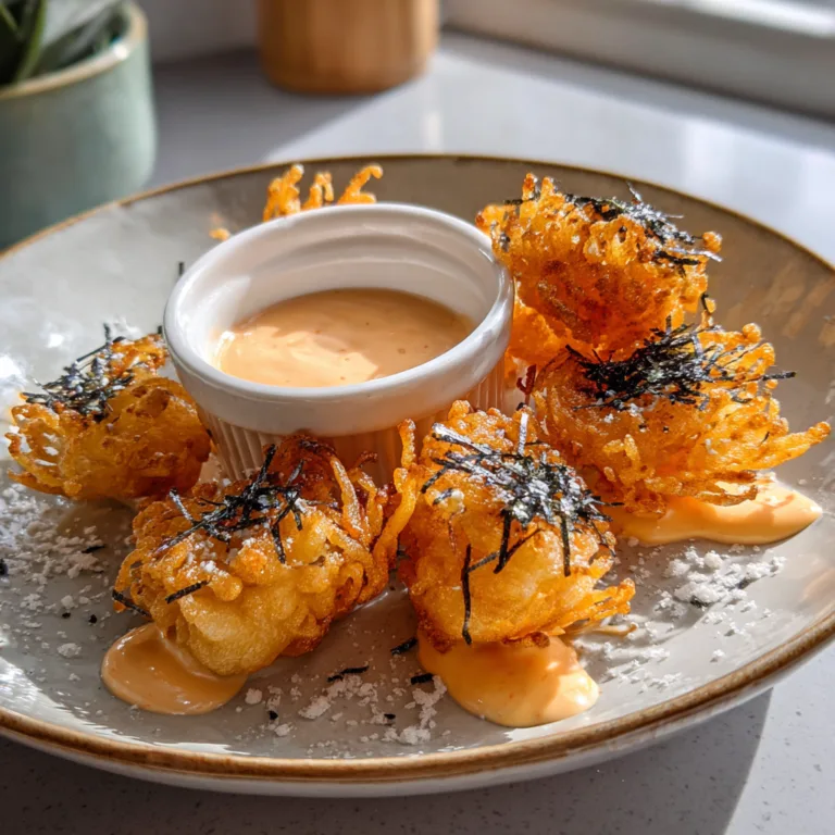 Fried Enoki Mushrooms