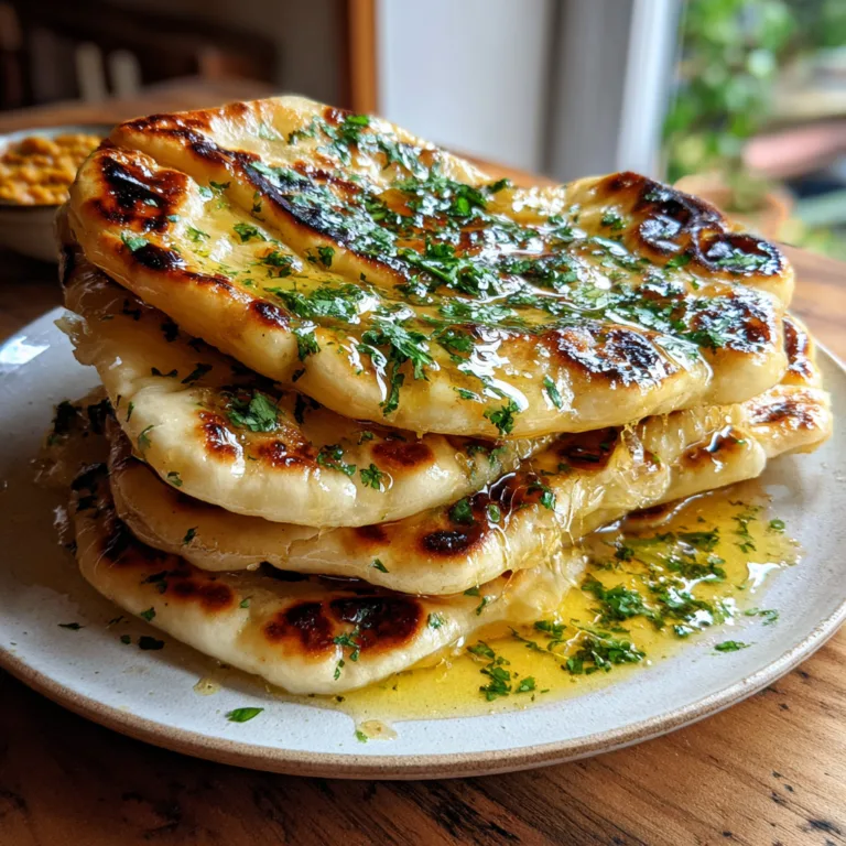 Homemade Naan Flatbread